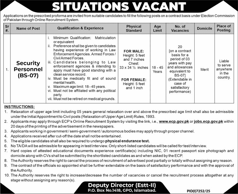 ecp jobs online apply